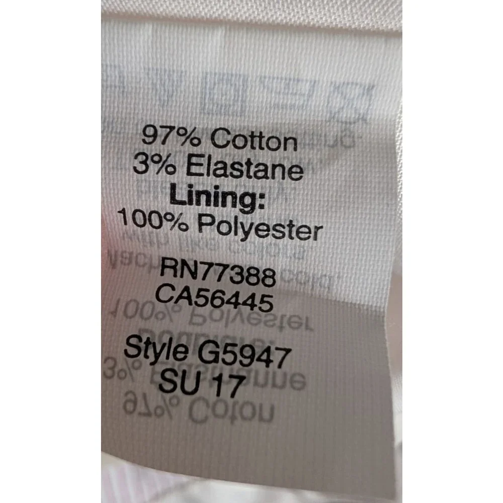 J. Crew Pink and White Seersucker Dress Fit & Flare Bow Back Lined Cotton Size 8